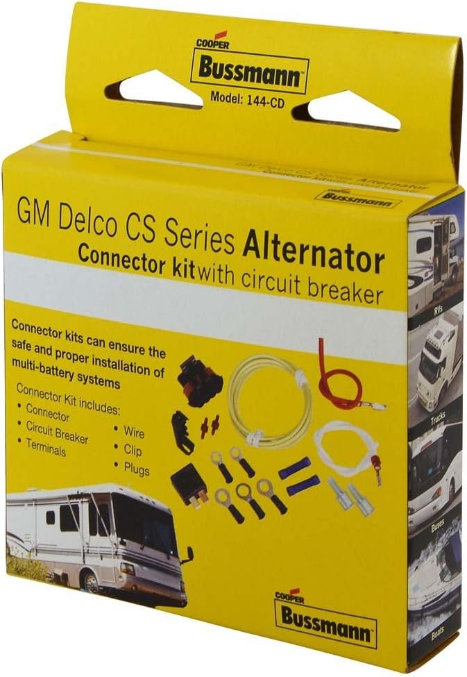 Bussmann RBGMKIT GM Delco CS Series Connector Kit – Alternator Isolator Wiring Kit with Connectors and Hardware