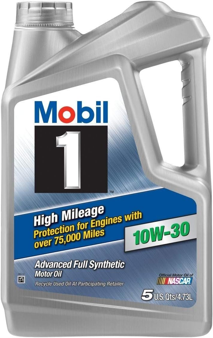 Mobil 1 High Mileage 10W-30 Full Synthetic Motor Oil 5 Qt – Triple Pack for Engines Over 75,000 Miles – Advanced Seal Protection - Image 3