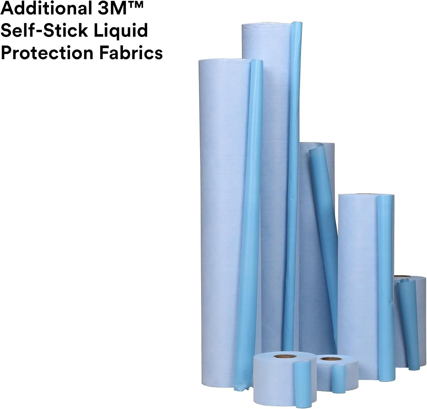 3M 36878 Self Stick Liquid Protection Fabric – 14 in x 300 ft Blue Peel-and-Stick Surface Protection Film - Image 7