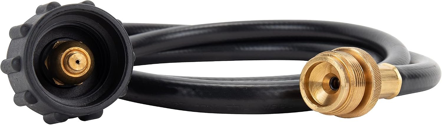 Camco 59823 Propane Hose Assembly – 5ft LP Hose with 1in-20 Male Appliance Connector - Image 2