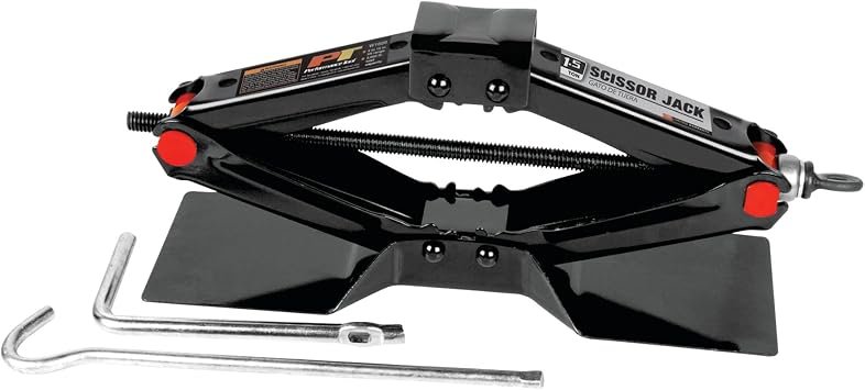 Performance Tool W1600 Scissor Jack – Compact Vehicle Lift Jack with Manual Screw Drive and Portable Storage Design