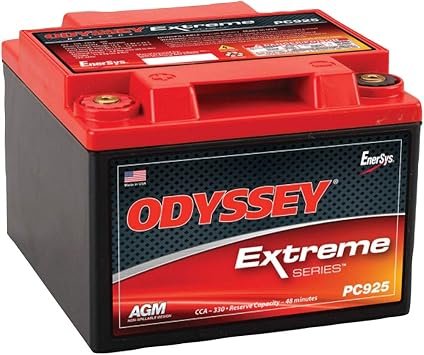 Odyssey ODS-AGM28L PC925 Battery – AGM Powersports Design, 330 CCA, Deep-Cycle Starting Performance