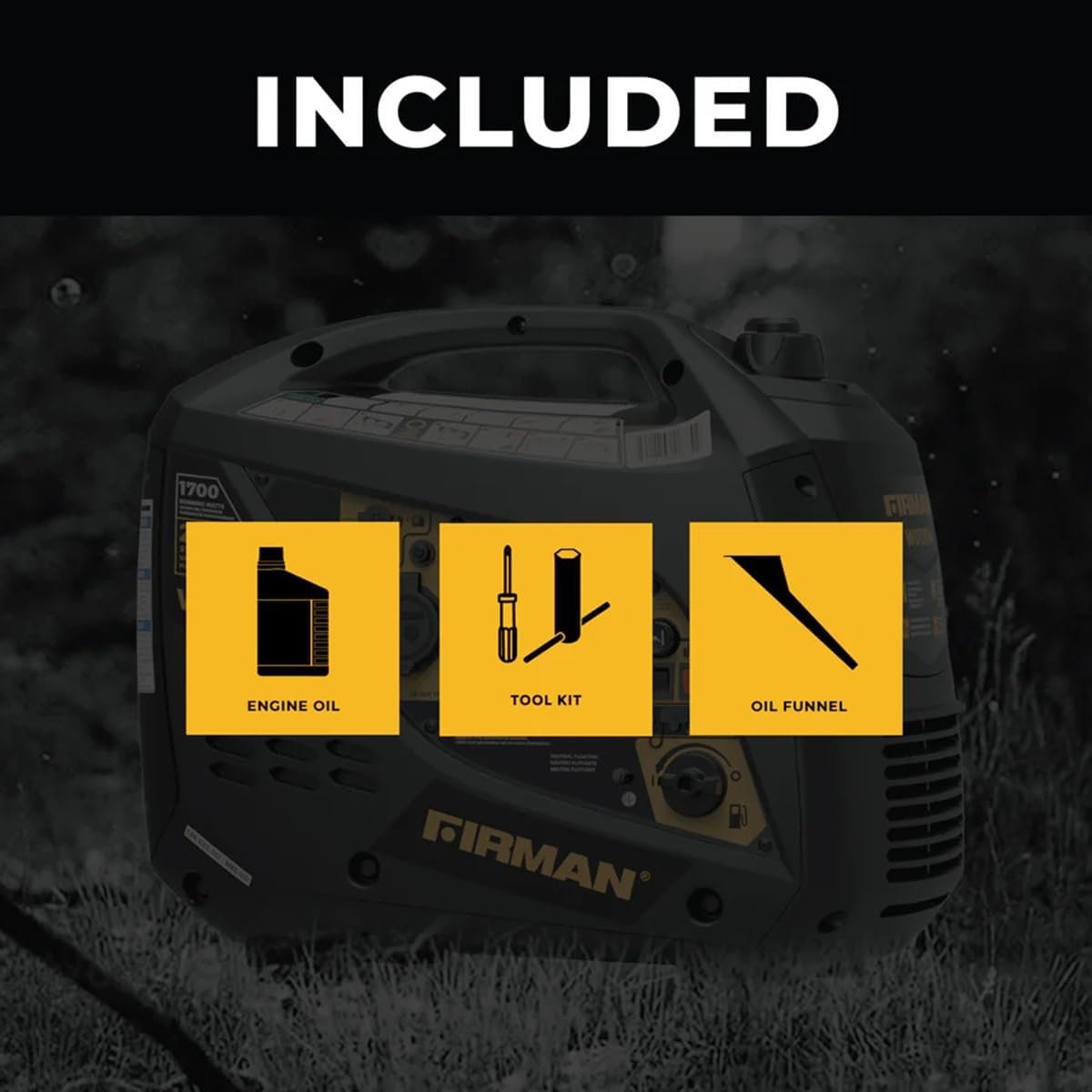 Firman W01784 Portable Inverter Generator – 2100 Starting Watts with Recoil Start and Lightweight Camping Power - Image 4
