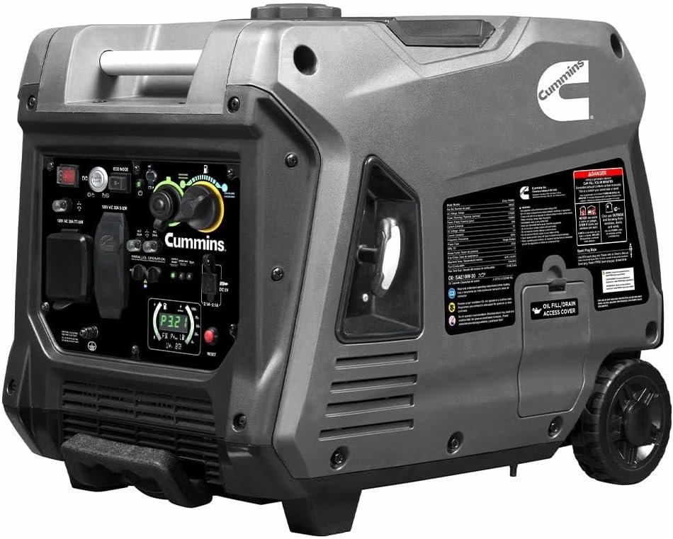 Cummins Onan A068H732 P4500iDF Dual Fuel Inverter Generator – 4500 Peak Watts with RV-Ready Output and Electric Start - Image 2