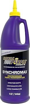 Royal Purple 1512 Synchromax Manual Transmission Fluid – 1 Quart Synthetic Friction-Modified Lubricant for Synchronized Gearboxes
