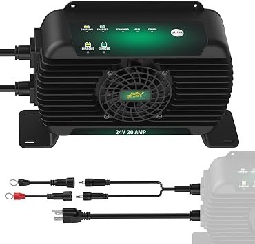 Battery Tender 0222012DLW PowerPlus On-Board Charger – 24V 20A Output, IP68 Waterproof Battery Maintainer