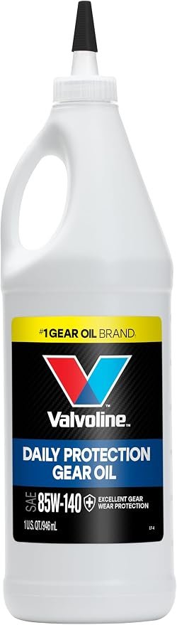 Valvoline High Performance 85W-140 Gear Oil 825 – API GL-5 Extreme Pressure Formula, 1 Quart Bottle