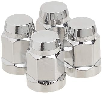 McGard 64012 Chrome Bulge Conical Seat Lug Nuts – M12x1.5 Thread, 1.45in Length, 3/4in Hex, Set of 4