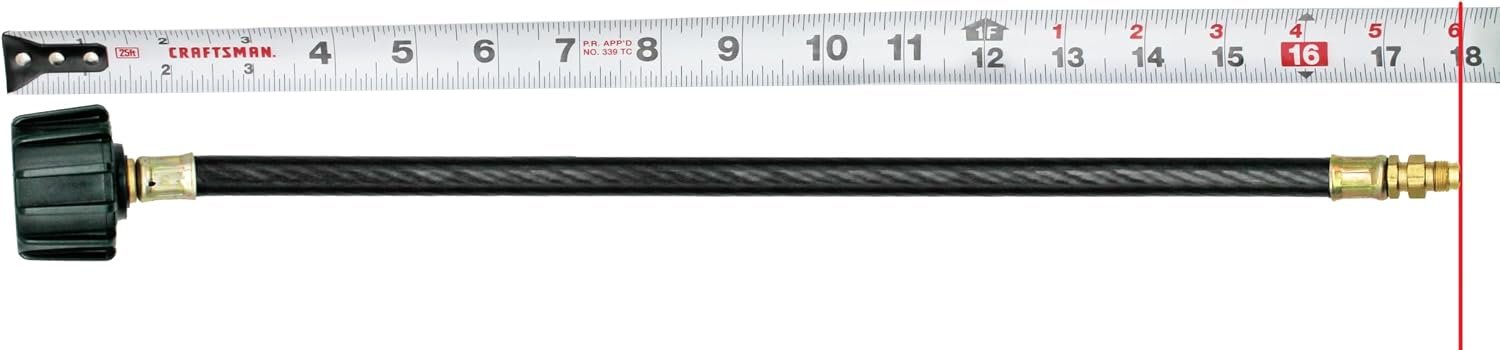 Flame King E18INPT Propane Pigtail Hose – 18in Type 1 to POL Connection for Bulk LP Cylinder Installations - Image 3