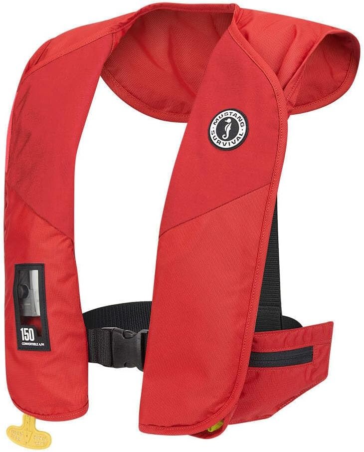Mustang Survival MD20204 MIT 150 Convertible Inflatable PFD – 38 lb Buoyancy Auto or Manual Life Vest - Image 2