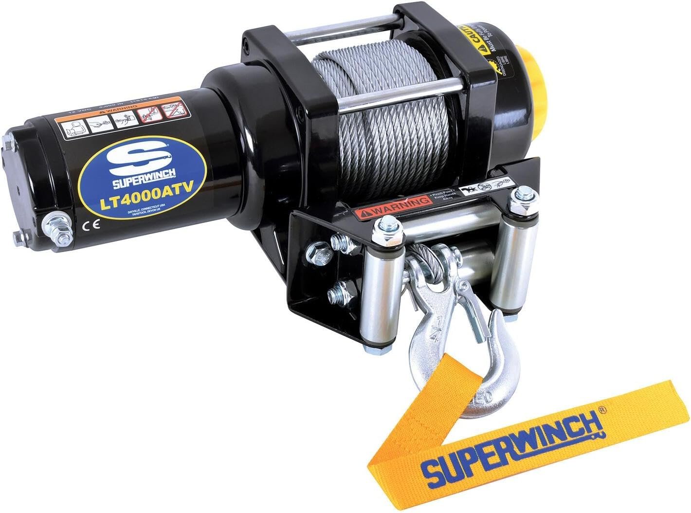 Superwinch 1140220 LT4000 ATV Winch – 4,000 lb Capacity – 3/16 in x 50 ft Steel Wire Rope – Roller Fairlead - Image 3