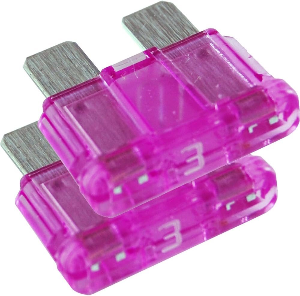Blue Sea Systems 5237BSS ATO/ATC Fuse – 3 Amp Blade Fuse for Marine and RV Electrical Circuits