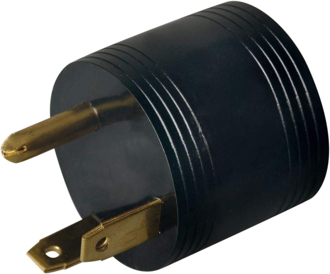 Southwire 95223388 Reverse RV Adapter – 30A Female to 15A Male Round Connector for Auxiliary Power Conversion