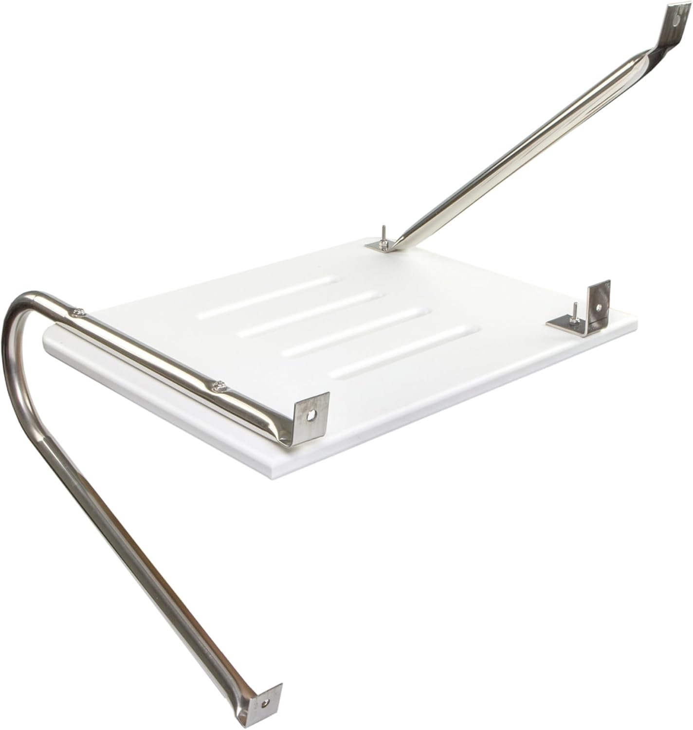 Whitecap 67900 White Poly Swim Platform Kit – Outboard Boat Boarding Platform with Non-Skid Marine Surface - Image 4