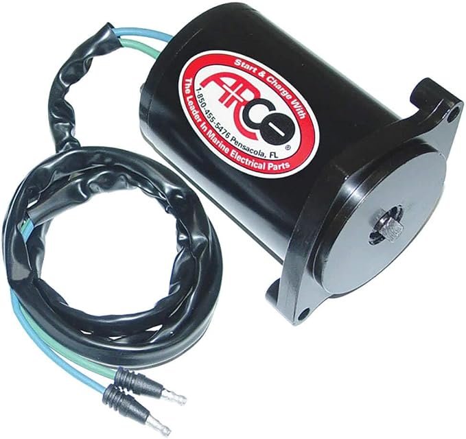 ARCO Marine 6250 Tilt Trim Motor – 2-Wire Replacement with Flat Blade Shaft for Mercury 135-250HP Outboards