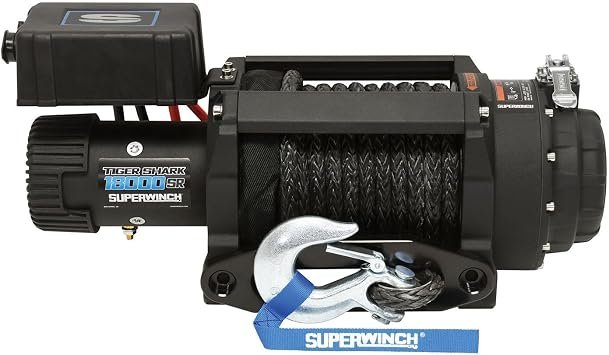 Superwinch 1518001 Recovery Winch – 18000 lb 12V Electric Winch with 1/2 Inch x 90 ft Steel Cable