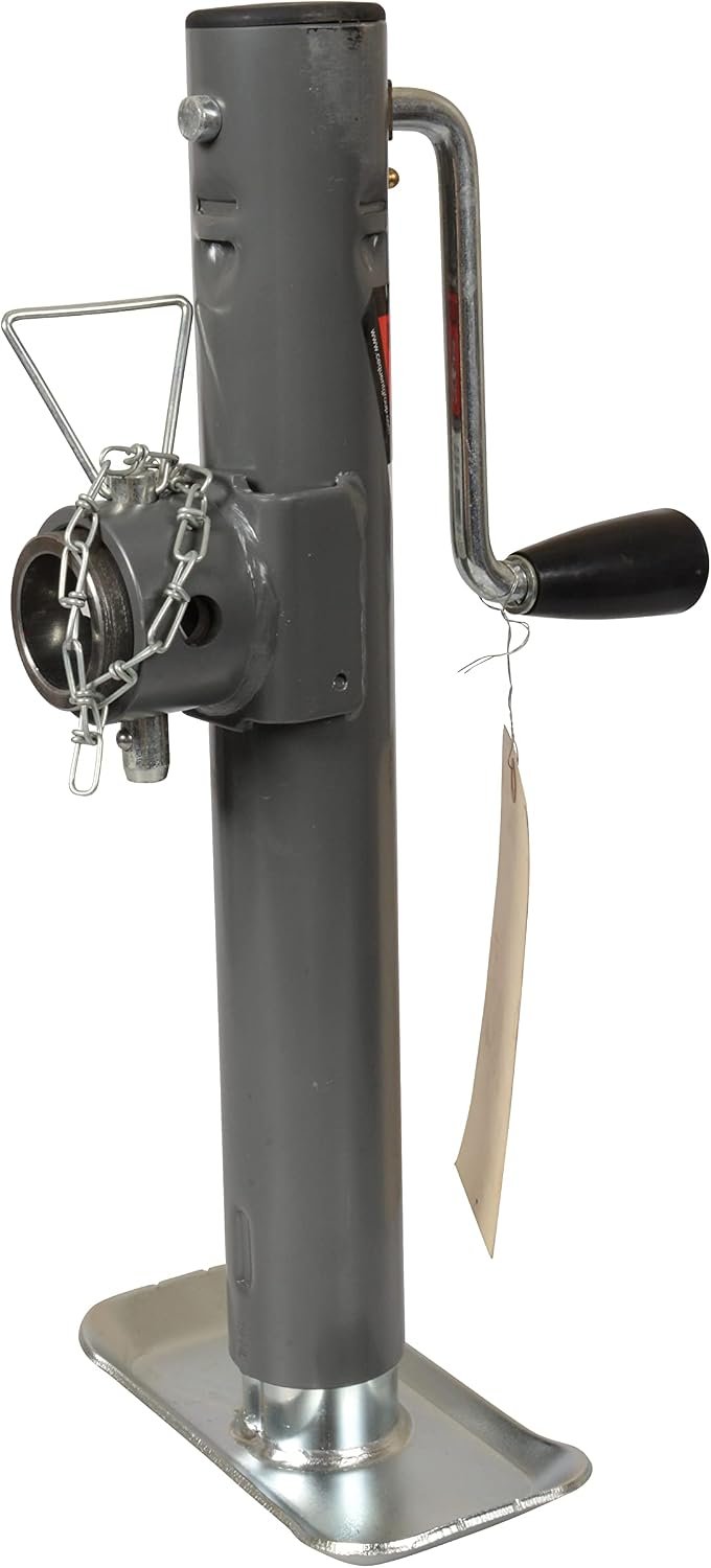 Bulldog 158451 Round Swivel Trailer Jack – 2,000 lb Lift Capacity, 10 in Travel, Topwind Handle, Weld-On Mount - Image 3