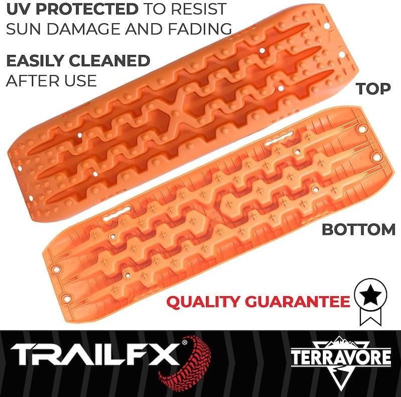 TFX Overland TBOR01 Recovery Traction Board Set – Orange Off-Road Recovery Boards – Mud Sand and Snow Extraction - Image 2