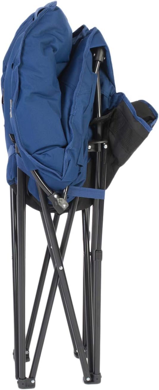 Faulkner 49575 Big Dog Bucket Chair – Blue and Black Folding Outdoor Camping Chair - Image 3