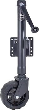 Dutton-Lainson 22335 DLx-P Marine Swivel Jack – 1500 lb Capacity with 8in x 3in Wide Poly Wheel and Reinforced Bracket