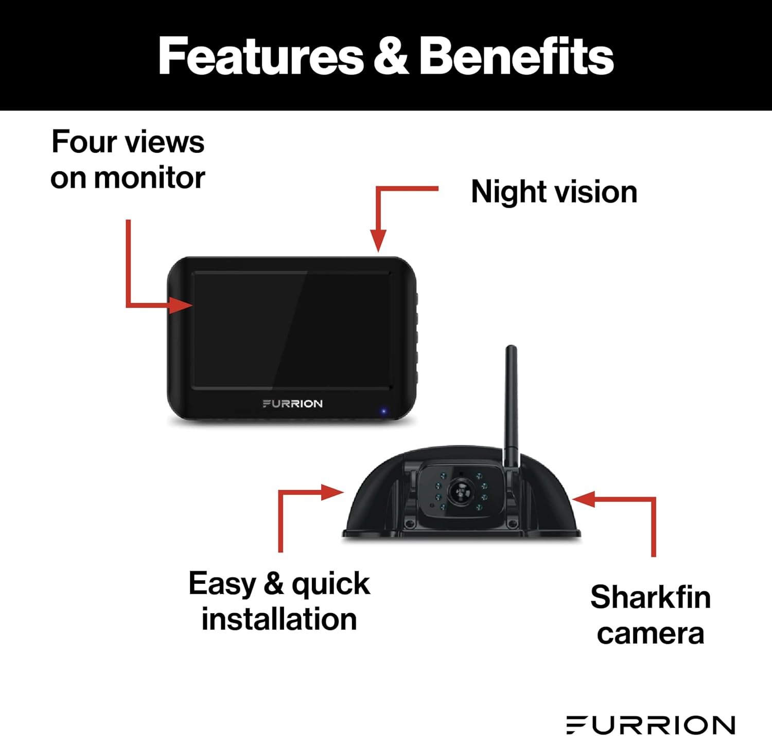 Furrion Vision S 4.3in Monitor and Single Doorway Camera System – RV Observation and Entry Monitoring Package - Image 2