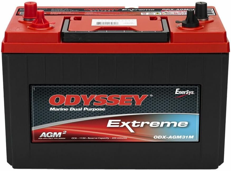 ODYSSEY ODX-AGM31M 31M-PC2150 Marine AGM Battery – 1150 CCA, 205 Minute Reserve and Dual Marine Terminals - Image 3