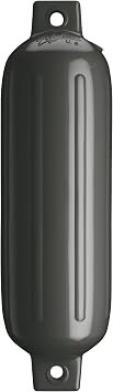 Polyform 55059450 Twin Eye Fender – 5.5in x 19in Marine Boat Fender with Reinforced Twin-Eye Mounting Design