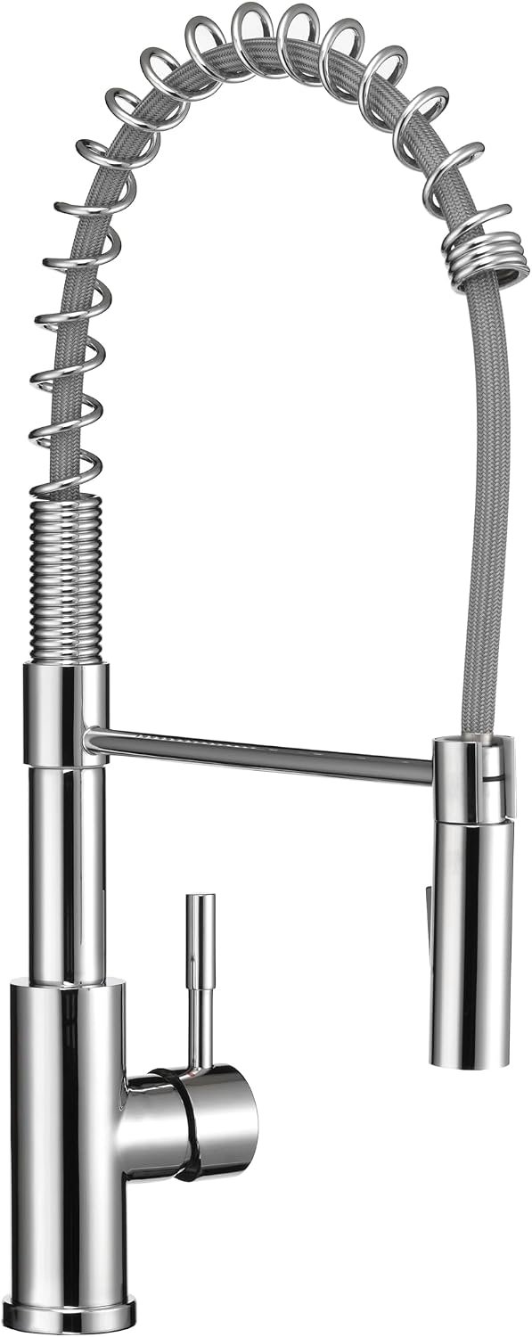 Dura Faucet MK504SLKCP Streamline Coil Pull-Down RV Kitchen Faucet – Chrome Commercial-Style Spring Faucet - Image 3