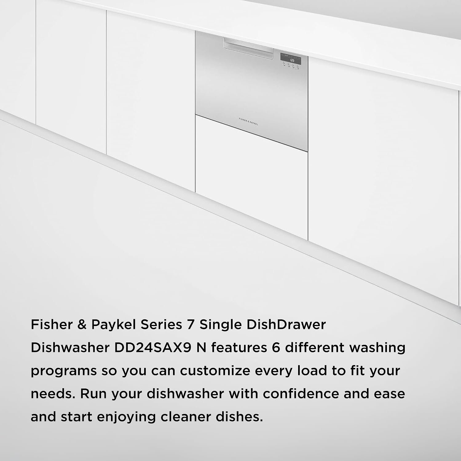 Fisher & Paykel DD24SAX9N Single DishDrawer Dishwasher – Stainless Steel 24in Built-In Drawer Dishwasher - Image 5
