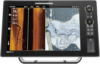 Humminbird SOLIX 12 CHO 411550-1CHO Fish Finder GPS – 12.1-Inch Display with CHIRP MEGA SI+ and No Transducer