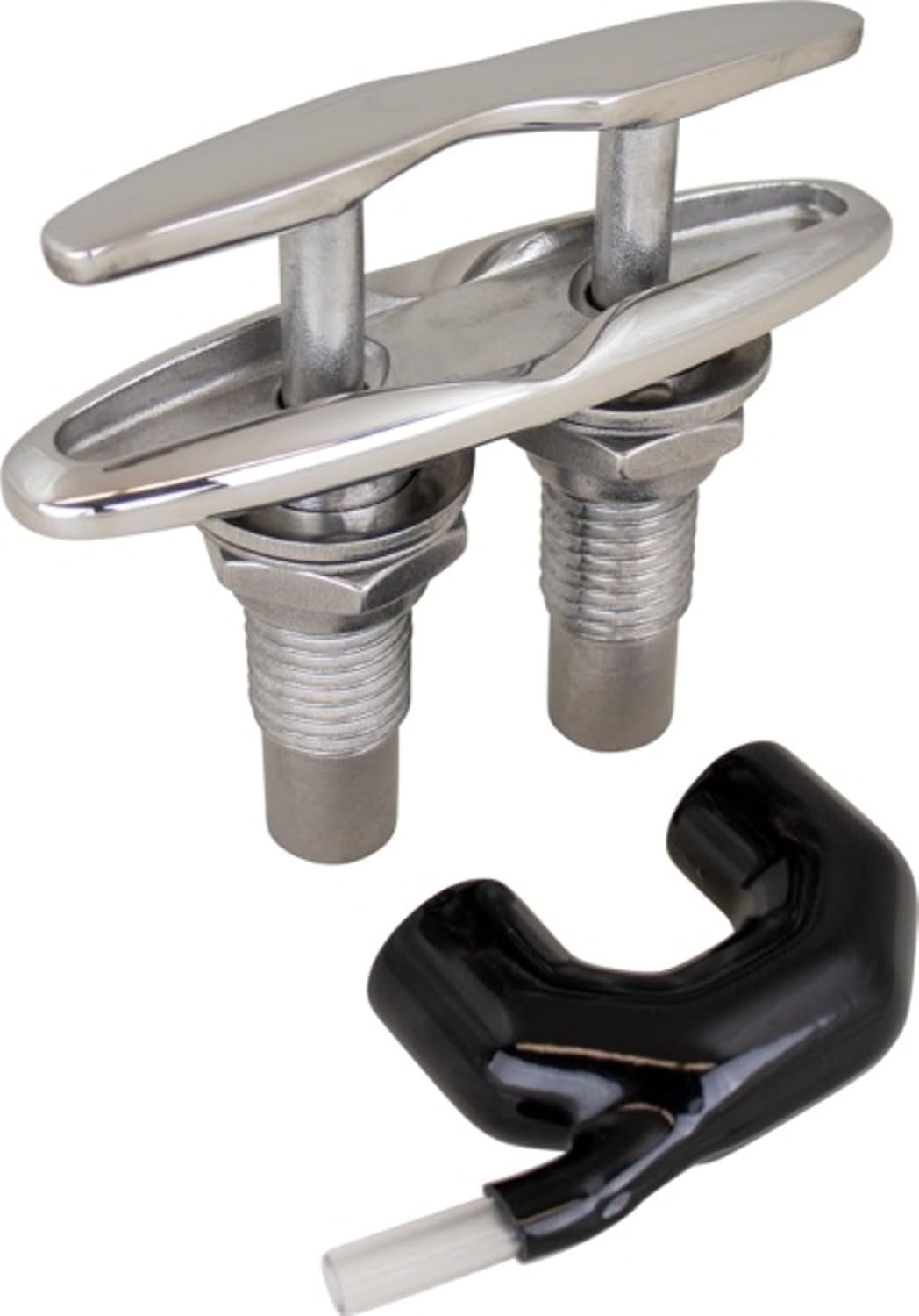 Sea-Dog 41426 Stainless Steel Pull-Up Cleat – 6in Flush-Mount Marine Mooring Cleat with Concealed Design