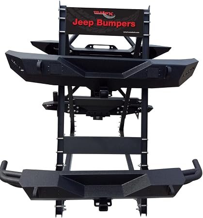 TrailFX QD1000JB Jeep Bumper Display Rack – Retail Point-of-Purchase Merchandising Fixture for Jeep Bumpers