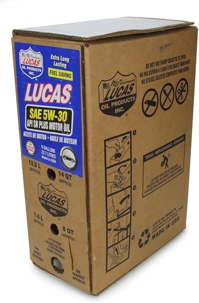 Lucas Oil 18010 SAE 5W-30 Motor Oil – API SN Plus Conventional Engine Oil – 1 Quart Bottle