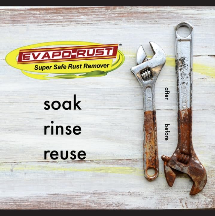 CRC Evapo-Rust 1752537 Rust Remover – Water-Based Non-Toxic Formula for Steel Parts and Automotive Restoration - Image 3