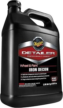 Meguiar’s D180101 Wheel & Paint Iron Decon – 1 Gallon Iron Remover for Wheels and Painted Surfaces