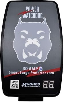 Hughes Autoformers PWD30EPOH Power Watchdog 30 Amp Surge Protector – Emergency Power Off RV Electrical Protection with Fault Monitoring