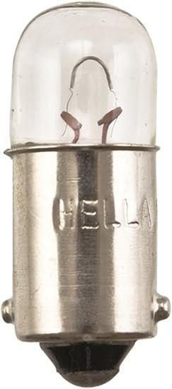 HELLA 3930 Miniature Incandescent Bulb – 24V 4W BA9s Base, T2.75 Glass Design for Instrument and Interior Lighting