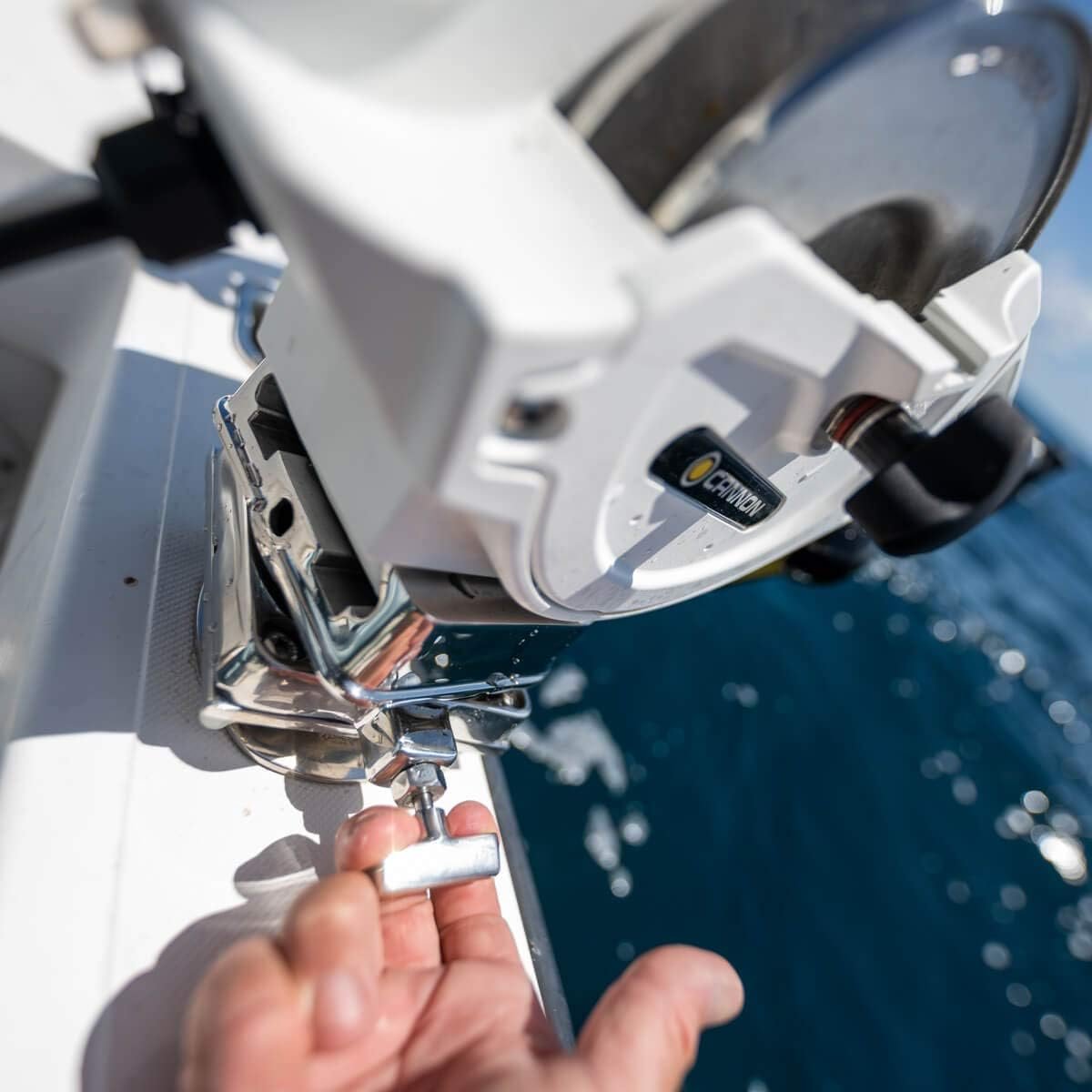 Cannon 1903002 Low Profile Stainless Steel Swivel Base – 360-Degree Downrigger Mount with Locking Rotation System - Image 6