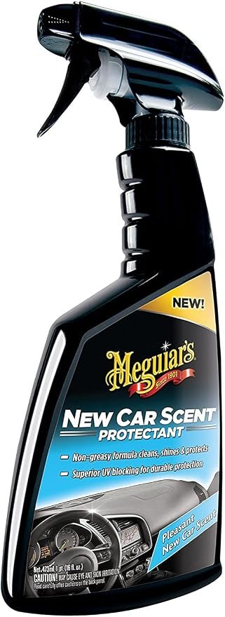 Meguiar’s G4216 New Car Scent Protectant – 16 oz Interior Protectant with UV Blockers and Fresh Fragrance