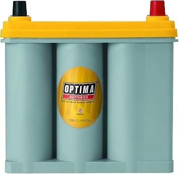 Optima YellowTop D51R AGM Battery 8073-167 – Group 51R Deep Cycle Starting Battery with 450 CCA and 38Ah Capacity