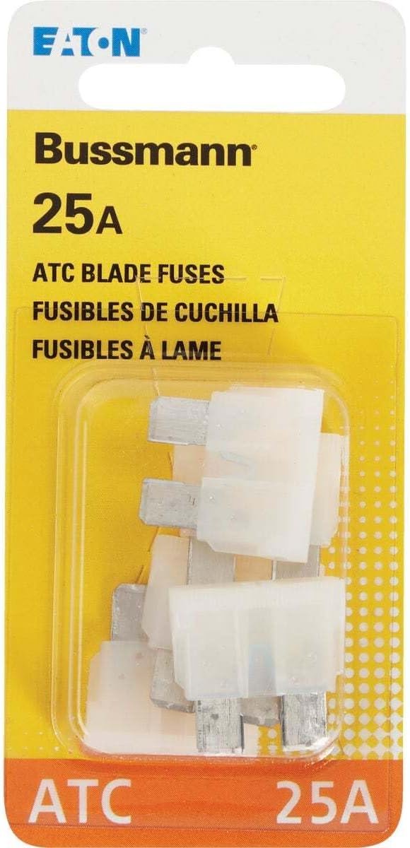 Bussmann BPATC25RP 25 Amp ATC Blade Fuse 5-Pack – Standard Automotive Plug-In Fuses - Image 7