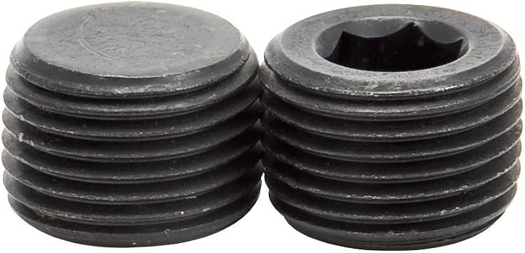 Edelbrock 9127 Pipe Plug – 3/8in NPT Steel Plug for Intake Manifold and Engine Ports