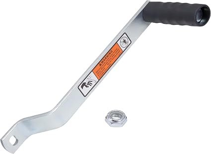 Dutton-Lainson 70325 Winch Handle – 9-1/2in Zinc-Plated Replacement Crank with Ergonomic Grip and TUFFPLATE Finish