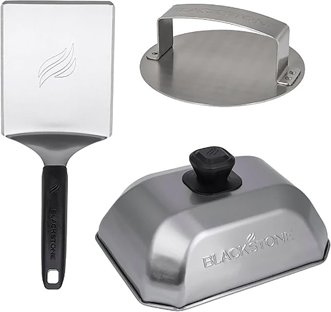 Blackstone 5462 Deluxe Hamburger Kit – Griddle Burger Press and Cooking Accessory Set