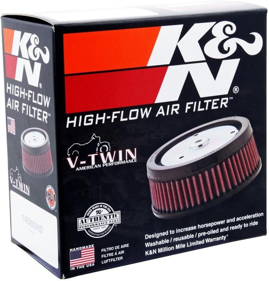 K&N E-3226 Round Air Filter – 6 in Outside Diameter, 4.625 in Inside Diameter, Washable Cotton Gauze Media - Image 3