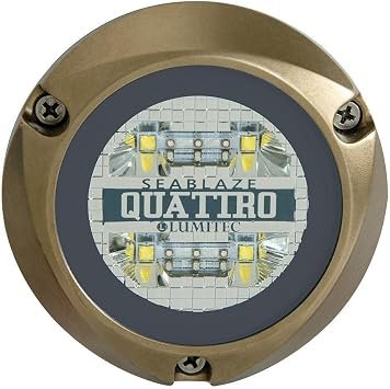 Lumitec SeaBlaze Quattro 101510 Underwater Light – RGBW Marine LED Fixture – Full-Color Underwater Illumination