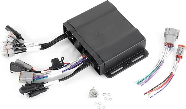 Clarion CMM30BB Hideaway Marine Source Unit – Bluetooth Audio Receiver with Compact Black Box Design