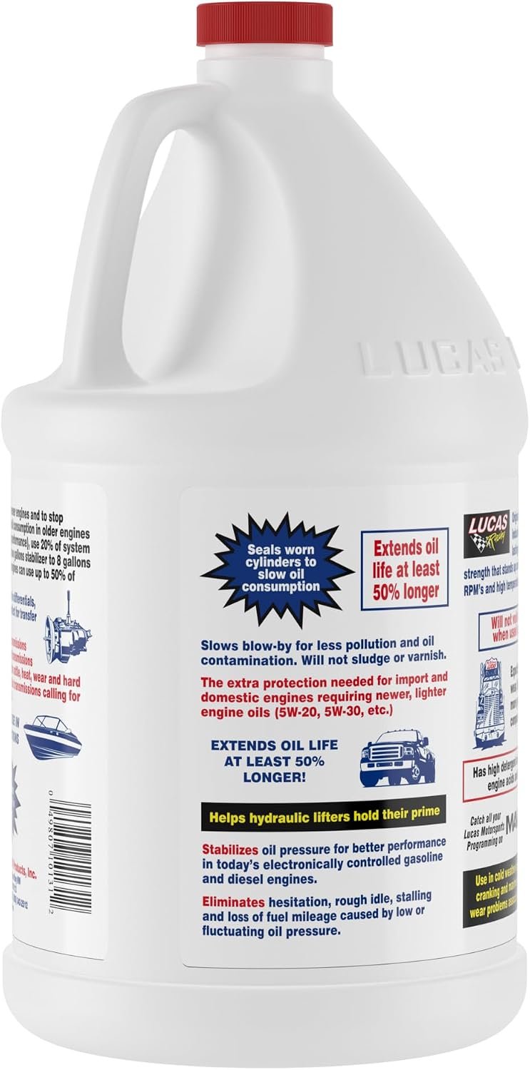 Lucas Oil 10131 Synthetic Heavy Duty Oil Stabilizer – 1 Quart Full Synthetic Additive for Engines and Transmissions - Image 2