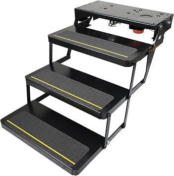 Lippert 3694042 Kwikee Series 23 Electric Step – Fully Automatic RV Entry Step with Integrated Controller