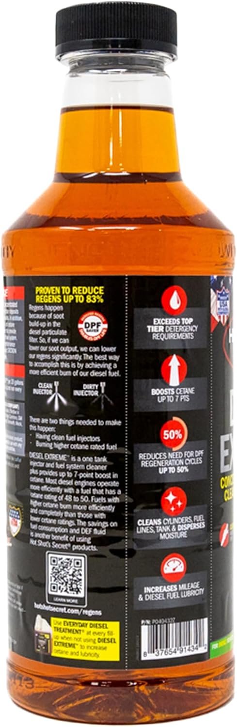 Hot Shot's Secret P040432Z Diesel Extreme Fuel Additive – 32oz Injector Cleaner and Cetane Booster Treating 80 Gallons - Image 2